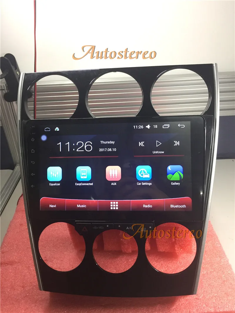 Discount 10.1 inch Car GPS Navigation Android 7.0 System Auto Radio Multimedia Player Auto Stereo For Mazda 6 2002-2008 No DVD Player 9