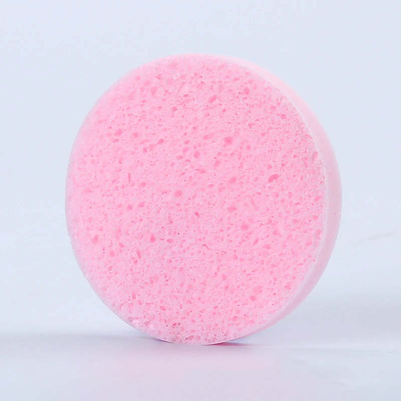 

New Natural Wood Fiber Facial Puff Face Cleanse Washing Sponge Exfoliator Cleansing Sponge Puff Facial Cleanser