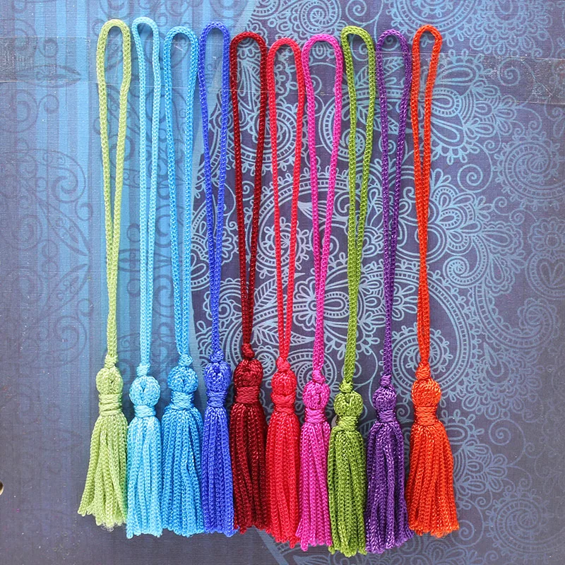 Buy 12cm Multicolor Rayon Bookmarks Small Tassels To