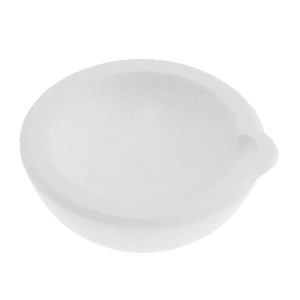 100g Jewelry Casting Crucible Cup Dish Bowl Pot Casting Melting Crucible Bowl for Gold Silver Brass Copper Fused Quartz Silica