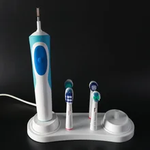 Soporte eléctrico para cepillo de dientes, Base de soporte para cepillo de dientes con agujero de cargador para Baño