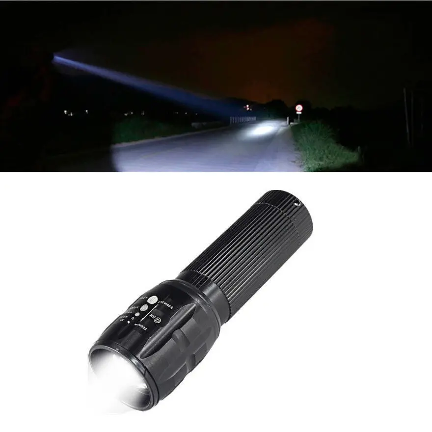 5000лм горячий водонепроницаемый фонарь светильник XM-L T6 светодиодный светильник-вспышка Zoomable Flash светильник Точечный светильник AAA BZ