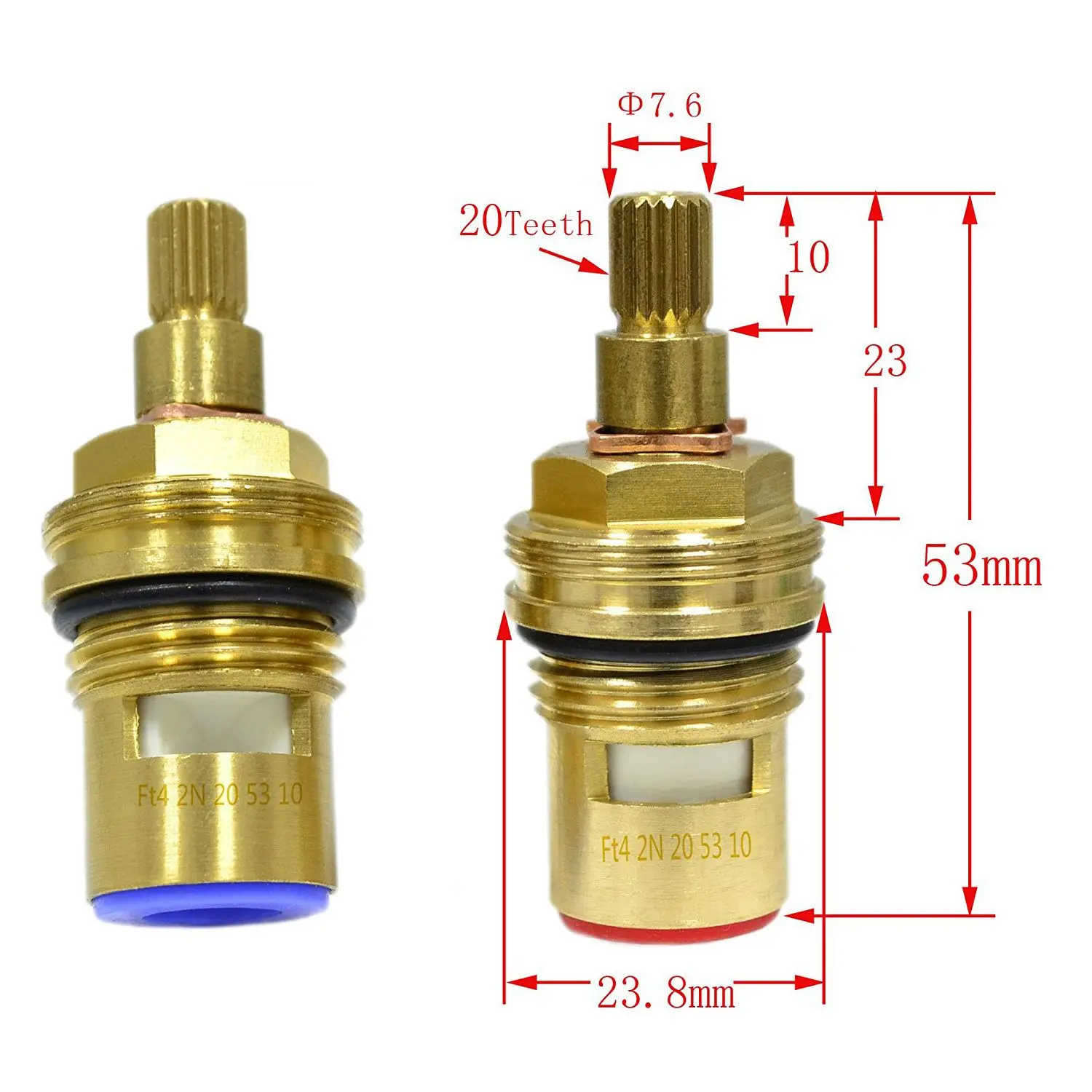 Brand New Universal Replacement Brass ceramic disc tap valve insert gland cartridge quarter turn