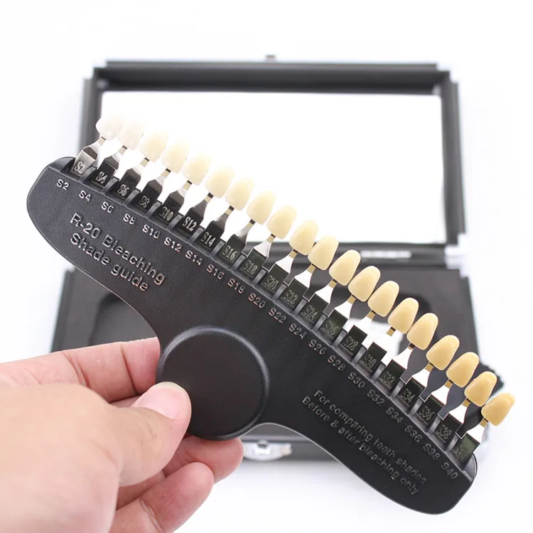 1Set R 20 Dental Bleaching Shade Guide Oral Teeth Whitening Shade 1Set R 20 Dental Bleaching Shade Guide Oral Teeth Whitening Shade