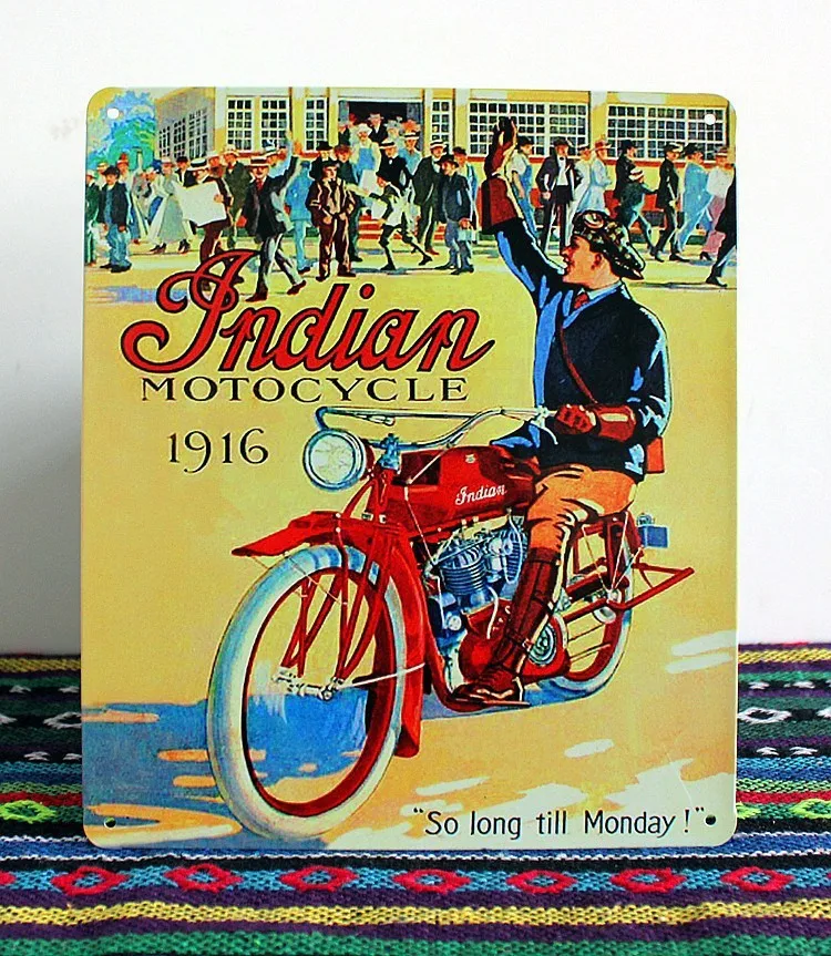 

50pcs/lot Metal Sign shabby chic Vintage metal painting bar decoration motorcycle Tin sign HOT iron paintings Bar wall decoratio