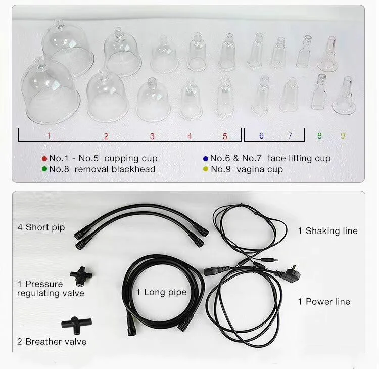US $885.30 Breast Enhancement With 3 Size Cups Equipment Breast Enlargement Machine Vaccum Therapy Massager