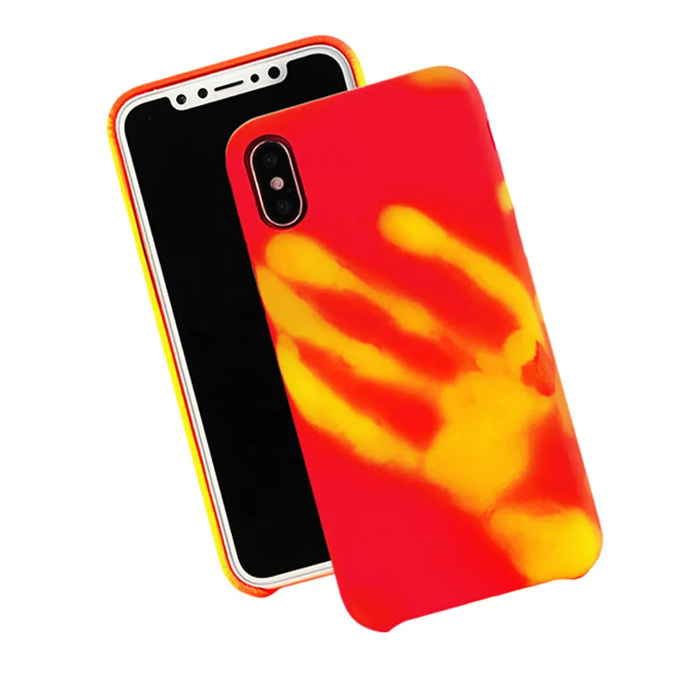 

Unique New Gift Ultra-thin Fitable Snap-on Thermal Sensor Physical Discoloration Softphone Anti-scratch Phone Case For Iphone X