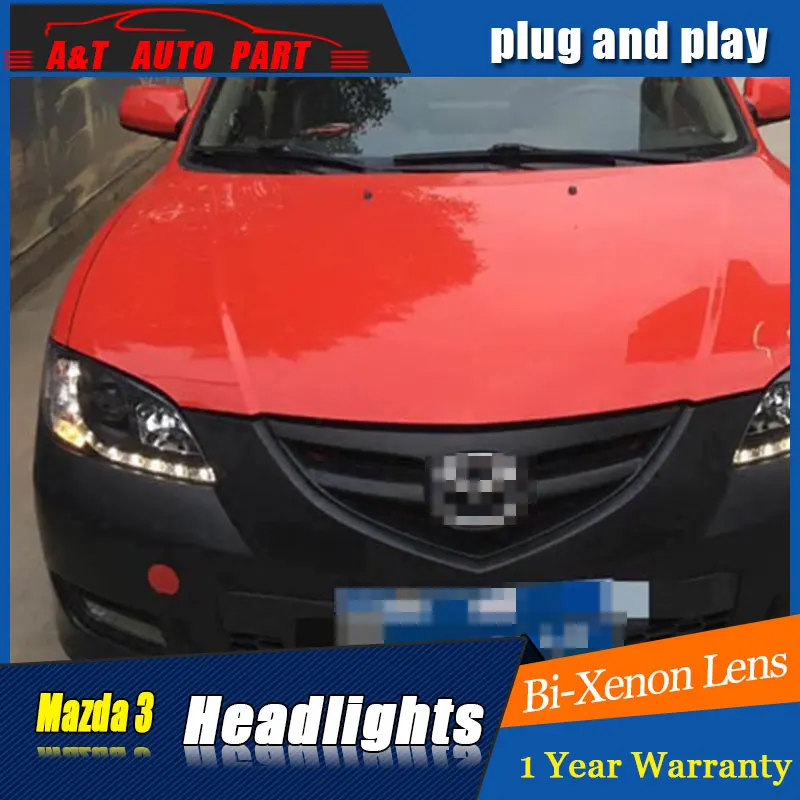 car Styling LED Head Lamp for Mazda 3 led headlights 2006 2012 for
