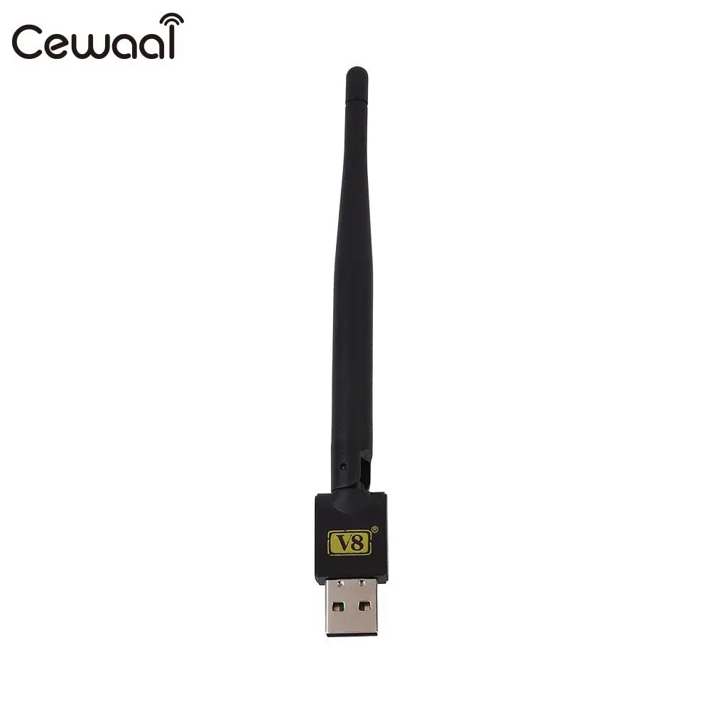 V8 мини Портативный USB 2,0 Wi-Fi антенны ключ для спутникового ТВ приемники