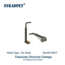 Зажимы STRADPET titanium chinest, винты chinest В ТИТАНОВОМ ружье серого цвета, тип крючка, для Альта, аксессуары для виолончели