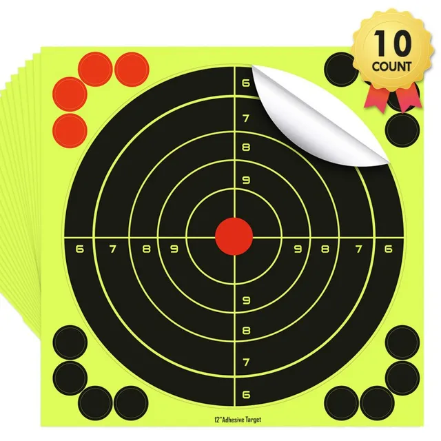 10pcs Shooting Paper Shooting Target Sticker 9.35x14.5 inches Targets