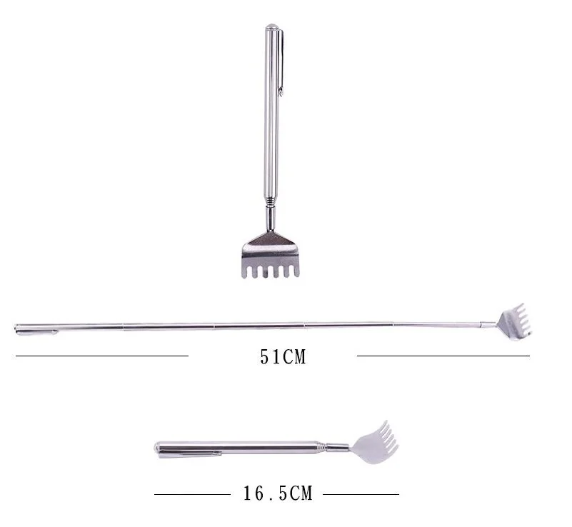 Полная Телескопическая из нержавеющей стали скребок Ручка Тип портативный массаж спины зуд царапин палка для пожилых