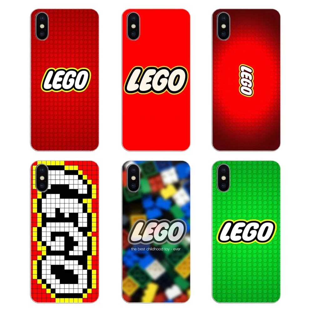 Силиконовый чехол для телефона Apple iPhone 4 4S 5 5S 5C SE 6 6S 7 8 X XR XS Plus MAX Lego логотип детские