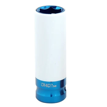 

Alloy Wheel 1/2" Drive 17mm Set Thin Wall Deep Impact Nut Socket Blue