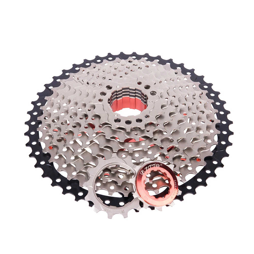 ZTTO 10 Скорость freewheel 11-46T MTB велосипедная кассета 10 скоростей для slx sunracing 10s кассета freewheel k7 9 velocidade freewheel