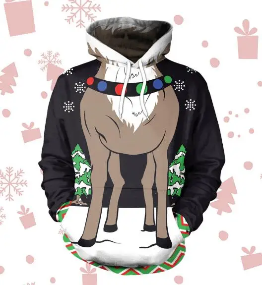 Свитера для женщин, Уродливый Рождественский свитер с капюшоном, Одинаковая одежда для пар, унисекс, для влюбленных мужчин, Осень-зима, новинка - Цвет: 5