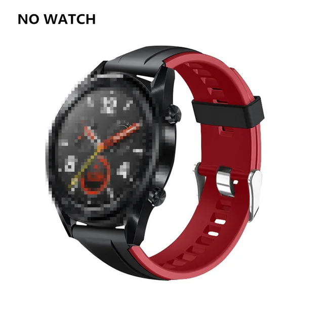 Двойной Цветной ремешок для huawei Watch GT Active/Elegan Band спортивный ремешок для Honor watch Волшебные умные часы браслет - Цвет: 2