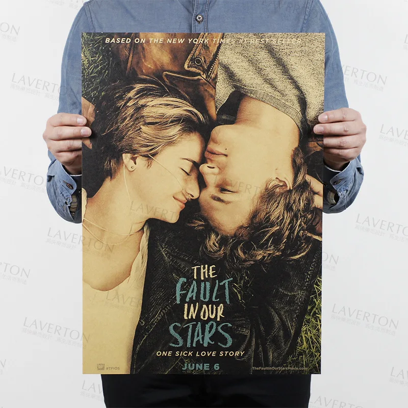 The Fault In Our Stars/классическая фильм/крафт бумага/кафе/бар постер/ретро