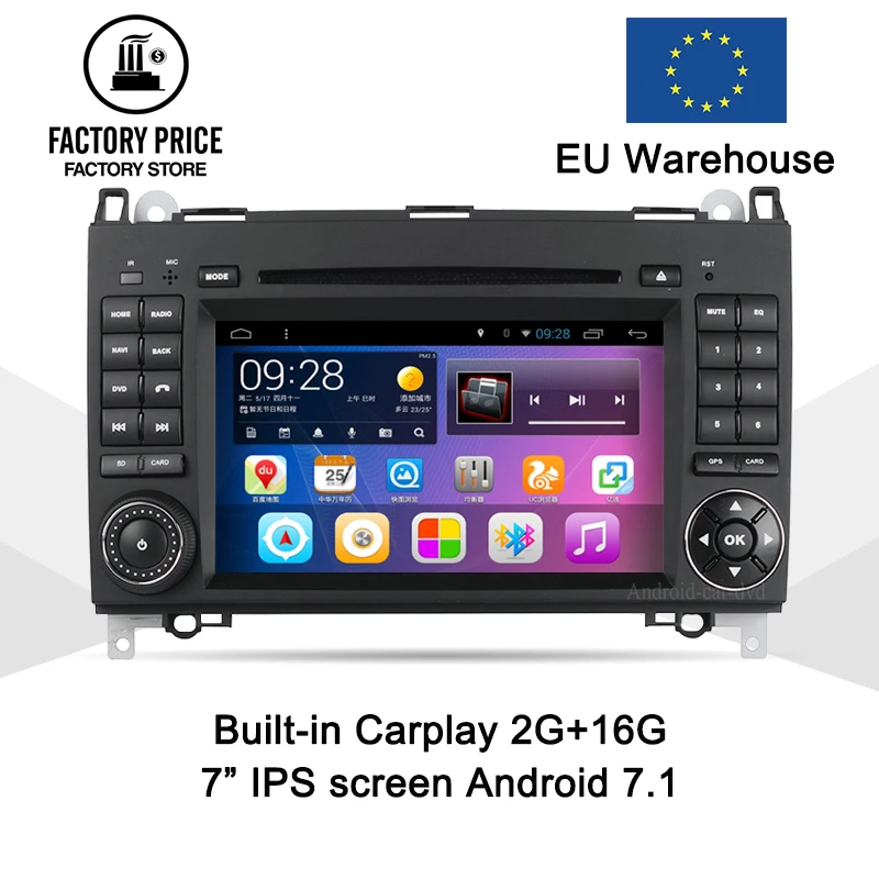 Flash Deal Quad-Core 2G/32G Car DVD Player Stereo Android 7.1 Car Radio Navigation BT For Benz B200 A/Bclass Germany Ship EW820P8QHCP 0 Flash Deal Quad-Core 2G/32G Car DVD Player Stereo Android 7.1 Car Radio Navigation BT For Benz B200 A/Bclass Germany Ship EW820P8QHCP 0