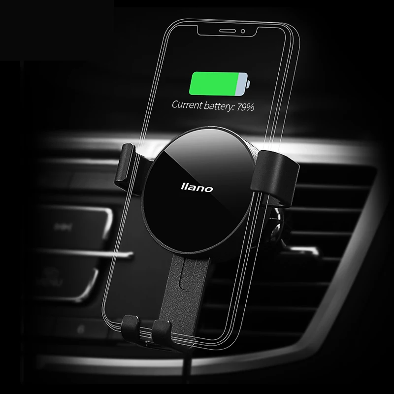 Qi Car Wireless Charger for iphone X XS XR Max 8 Intelligent Infrared Sensor Fast Charge for Samsung Note 9 S9 S8 Phone Holder