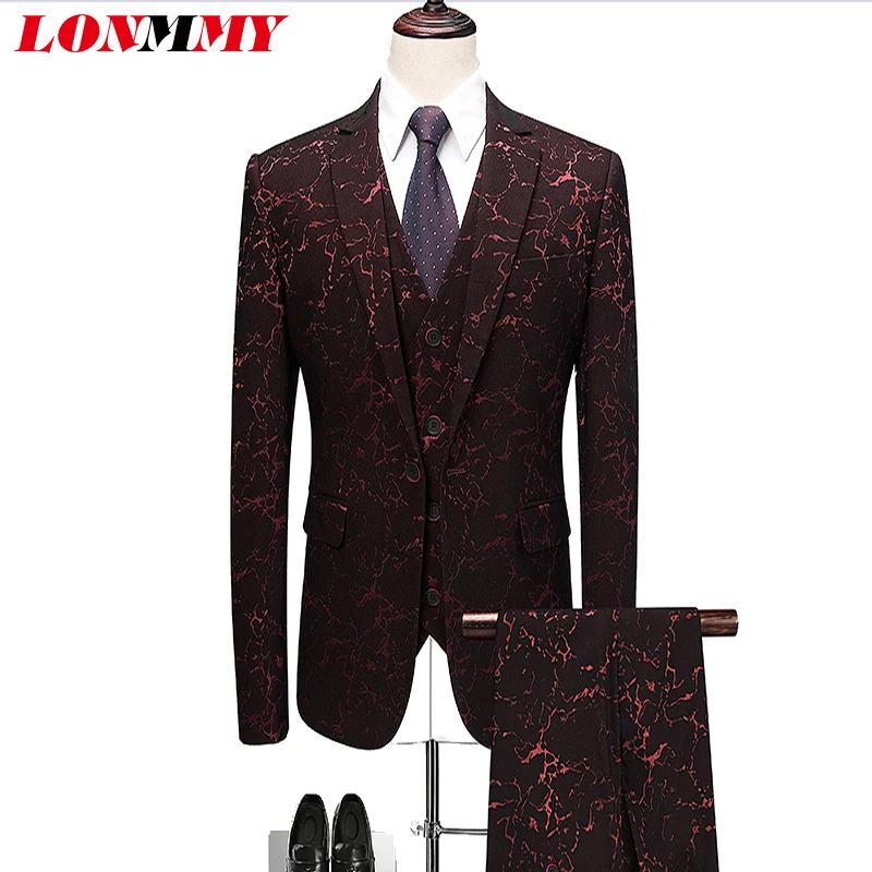 Buy LONMMY Plus Size 6XL Mens suits Hip hop fashion