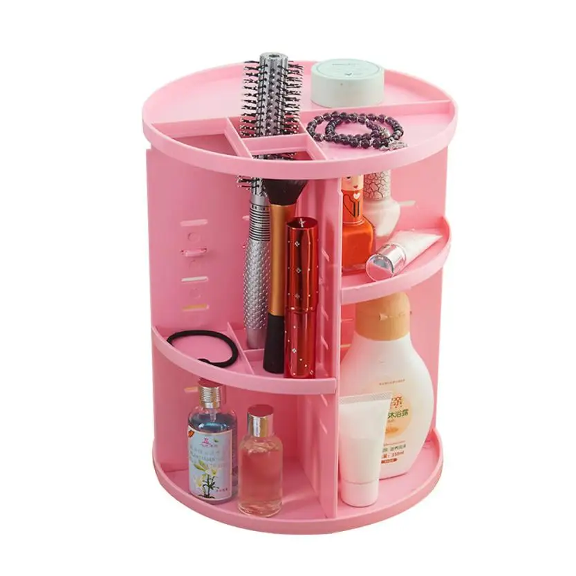 Storage Holder 360 Degree Rotating Cosmetic Display Spinning Rack
