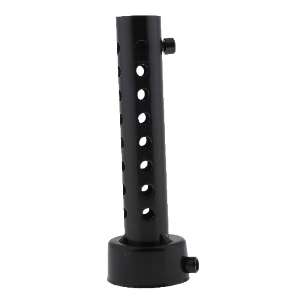 Stainless Steel Universal Motorcycle Exhaust Silencer Muffler Baffle to Fit Exhaust Pipes O.D. 45mm 1.77 inch  - Black