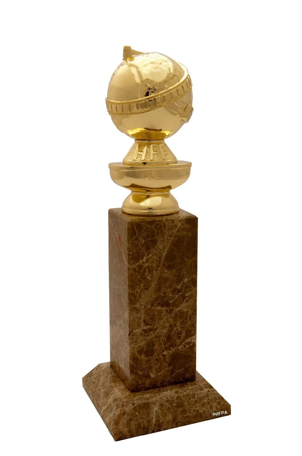 

Golden Globe Award Trophy (10 Inches) with HFPA Logo Stamped In Gold- FREE Shipment