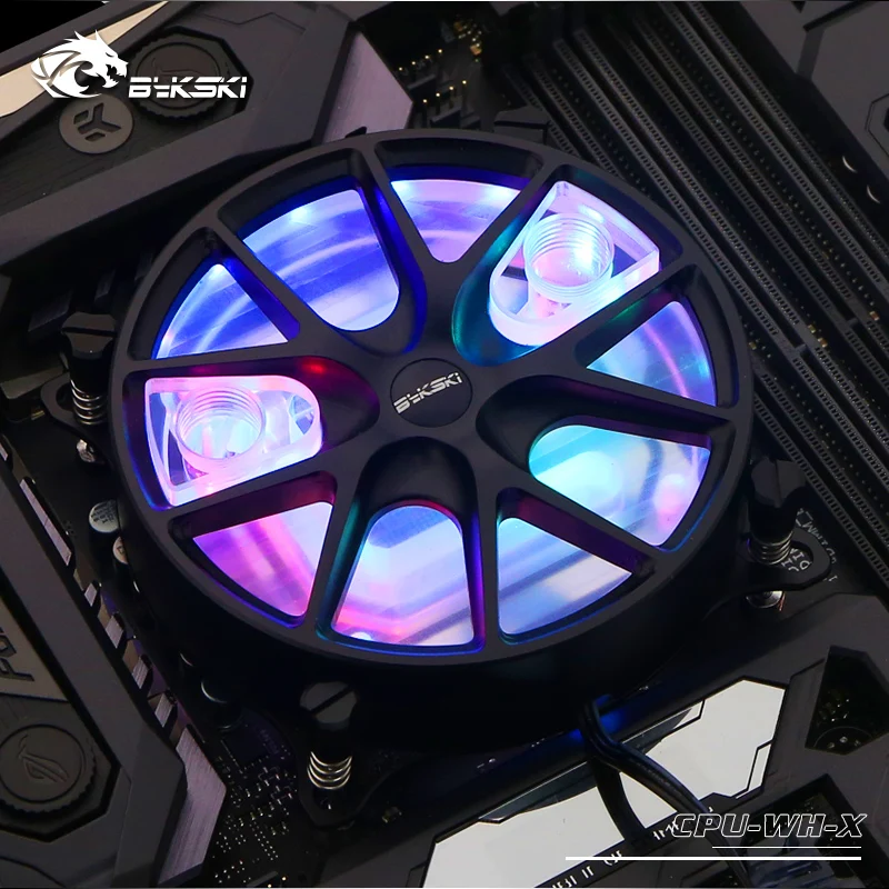 

bykski CPU water block ,watercooling cpu cooler for INTEL 115X 2011 2066 X299 rbw light ,support sync motherboard CPU-WH-X