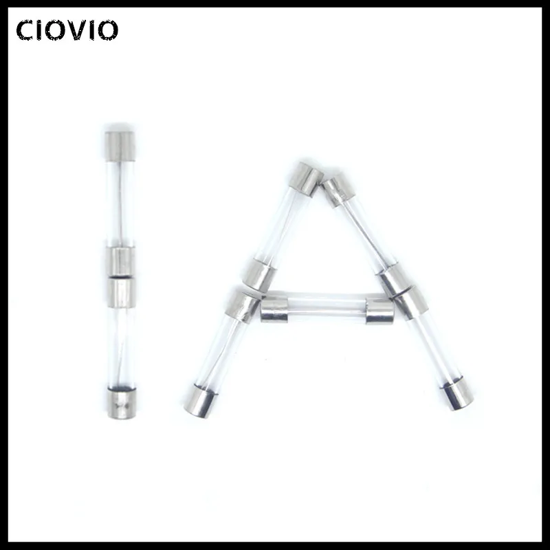 10pcs Fast-blow Glass Fuses Assorted Kit 630mm 250V0.5A 1A 2A 3A 4A 5A 6A 8A 10A 15A 20A 25A 30A