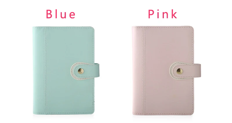 Macaron Cute Leather Spiral Notebooks Planner Notepad Agenda Organizador Office School Diary binder Weekly Planner stationery A6003