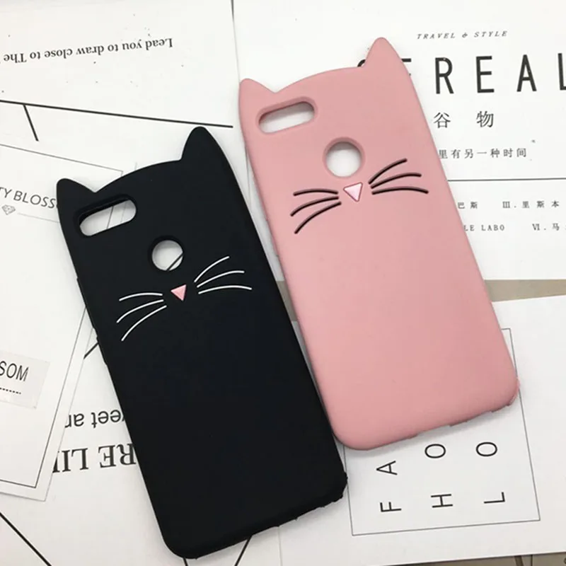 

3D Lovely Beard Cat Silcon Cases For Xiaomi Mi 5X Cover Soft Rubber Cases For Xiaomi Mi A1 Cover Gel Coque Shell Redmi 4X
