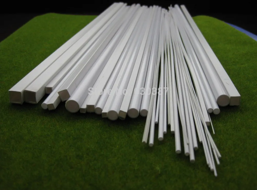 

ABS00 48pcs Styrene ABS Rod, Pipes and Square Sections