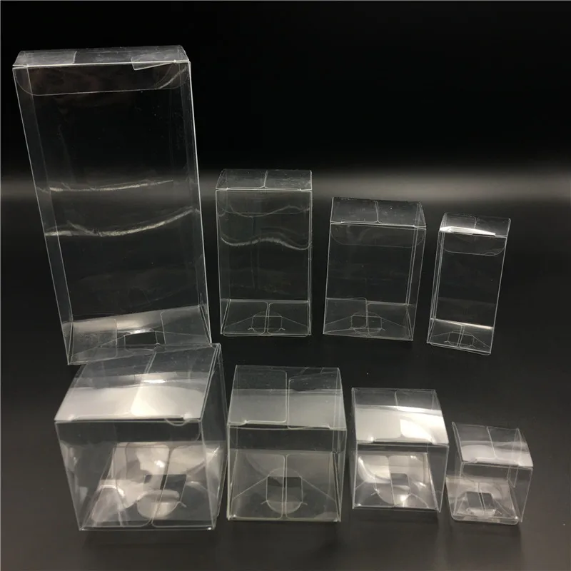 25 шт прозрачные пластиковые упаковочные коробки разных размеров ПВХ косметические бутылки электронные подарочные коробки торт конфеты макаронная упаковка коробка