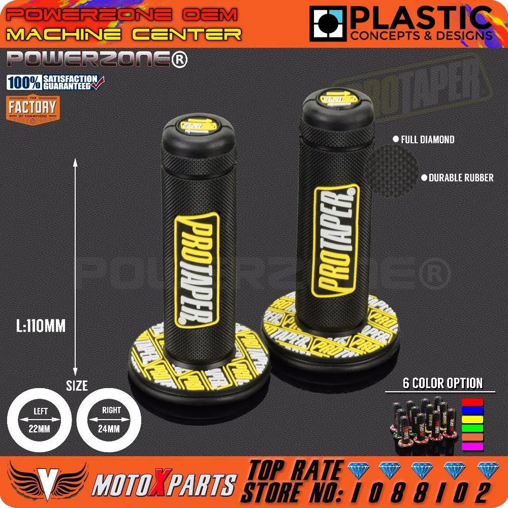 Azul Protaper Agarre Pu/ños de Goma para Manillar Motocross Pitbike