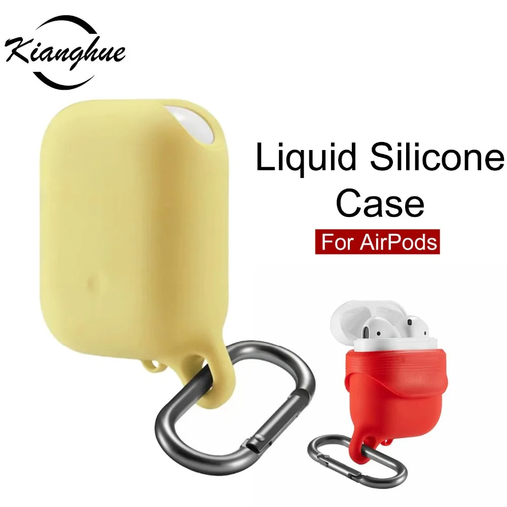 Жидкий силиконовый Bluetooth беспроводной чехол для наушников Airpods защитный