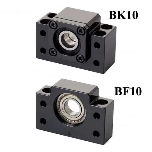 

BK10 + BF10 End Support For Ballscrew SFU1204 CNC Ball screw Support BF10 BK10 with deep groove ball bearing inside