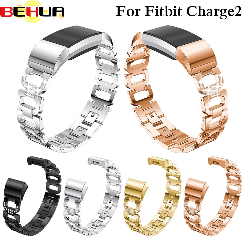 

Metal Strap For fitbit charge 2 band strap Screwless Stainless Steel Bracelet For Fitbit charge2 Wristbands Replace Accessories