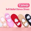 Zapatillas de baile para niños y adultos, suela blanda de lona profesional, Ballet para niñas y niños ► Foto 2/6