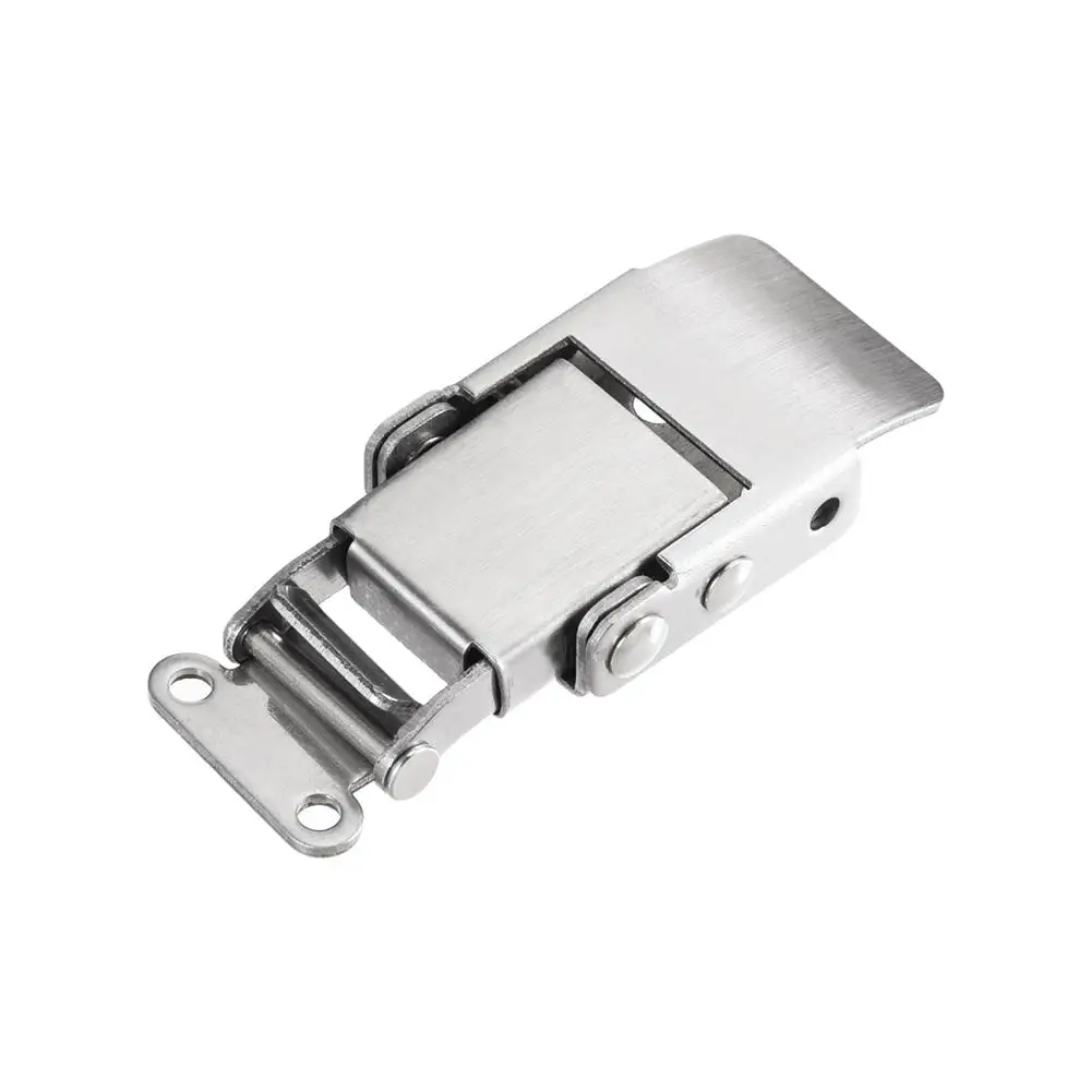 uxcell Spring Loaded Toggle Latches Pack of 1 49mm Length Stainless Steel 304 Hasps Clamps for Case Box Trunk Catches