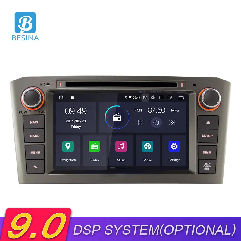 Top Besina Android 9.0 Car DVD Player For Toyota Avensis/T25 2003-2007 2008 Multimedia GPS Navigation Stereo 2 Din Car Radio WIFI 0 Top Besina Android 9.0 Car DVD Player For Toyota Avensis/T25 2003-2007 2008 Multimedia GPS Navigation Stereo 2 Din Car Radio WIFI 0