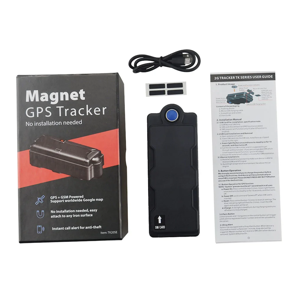 GSM GPRS TK20SE автомобильный личный детектив Gps трекер 20000mAh Большая батарея