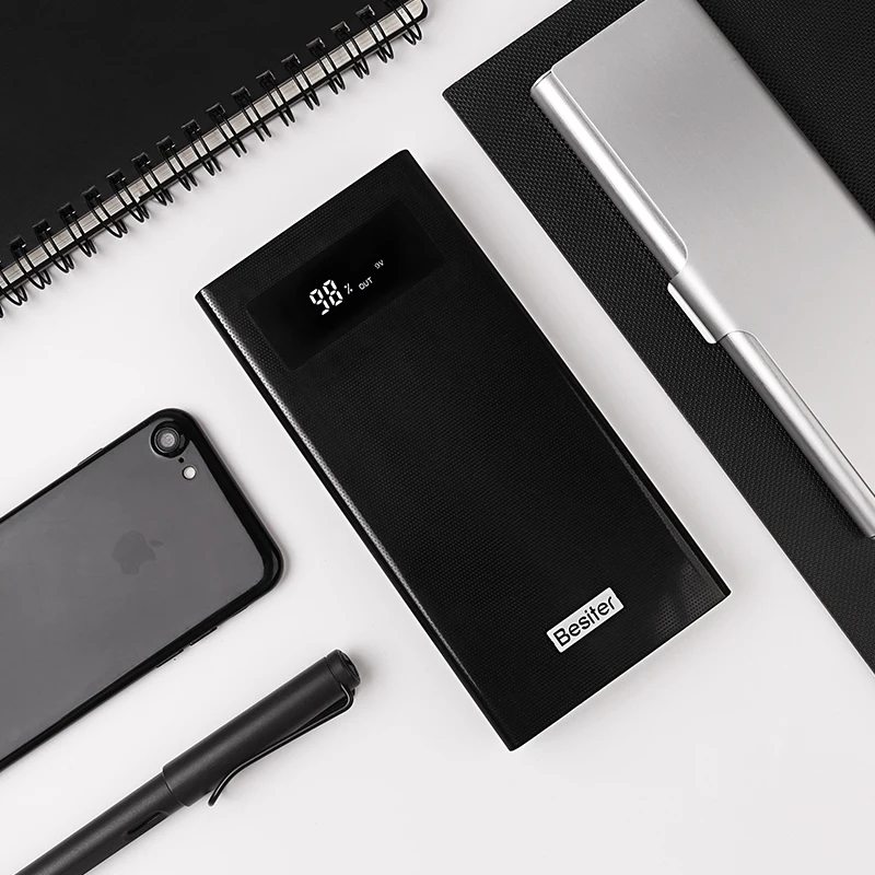 Besiter Power Bank 20000 mAh For Xiaomi Mi 2 Quick Charge 3 0 PowerBank Portable