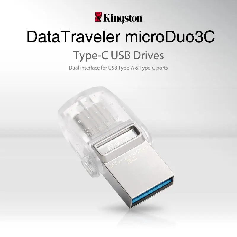 Kingston OTG usb флеш-накопитель типа C 3,1 USB 3,0 32 Гб 64 Гб 128 Гб Смартфон Micro Memory USB карта microDuo