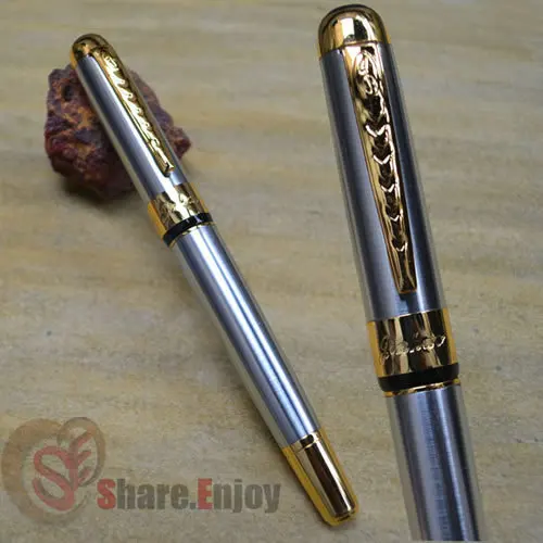 Роликовая шариковая ручка Jinhao 250 Серебряный и Золотой бизнес-офис лучший подарок