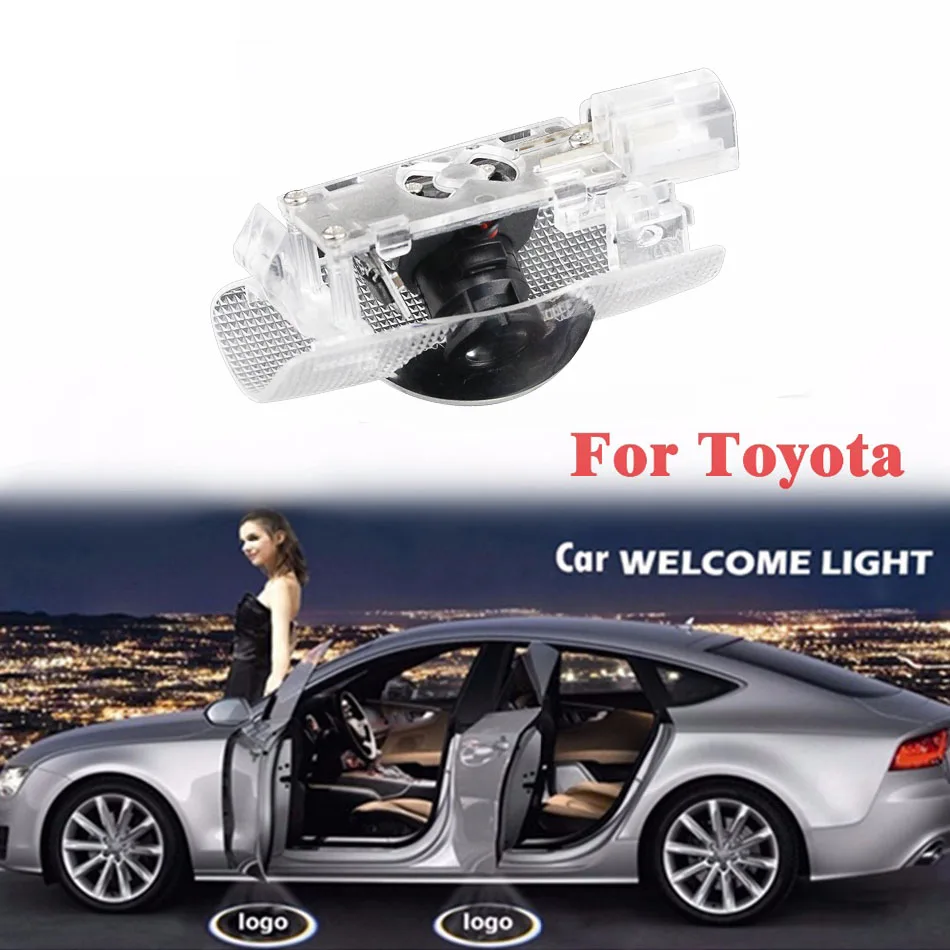 2Pcs Car Door Led Circle Shadow Light Ghost Logo Projector Courtesy Backlight Auto Car Styling Welcome