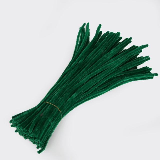Chenille Stems Pipe Cleaners Children Kids Plush Educational Toy Crafts Colorful Pipe Cleaner Toys Handmade DIY Craft 100pcs