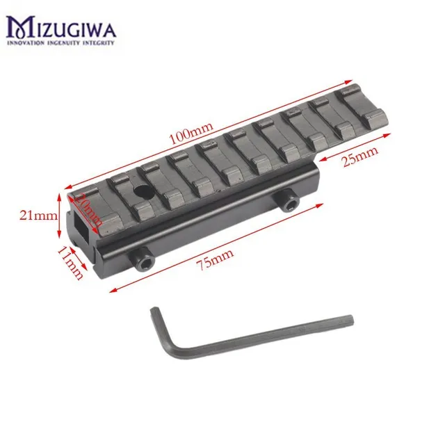 US $3.90 Hunting Rail Adapter 75mm Dovetail to 100mm Weaver 11 to 20mm Scope Adapter Rail Mount Crossbow Air