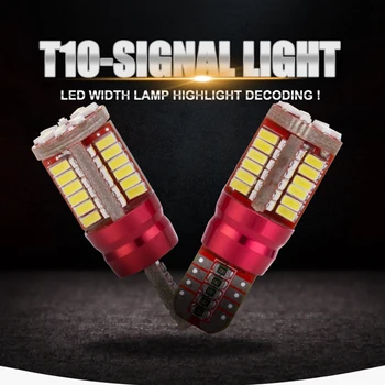 

MGTV LIGHT 2Pcs 4W T10 LED Bulb Signal Lamp Brake Lamp Car Clearance Lamp Daytime Running Light White 12V 360 Degree Light