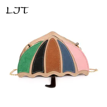 

LJT Designer Bags Famous Brand Women Bags 2019 Personality Girl Wild Chain Crossbody Umbrella Single Shoulder Messenger Bag